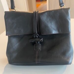 Dooney & Bourke Florentine Dark Brown Medium Toggle Shoulder Bag